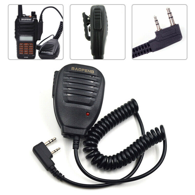 Baofeng UV-5R Speaker Mic Microphone For Walkie Talkie Dual Band Radio NewBDAU