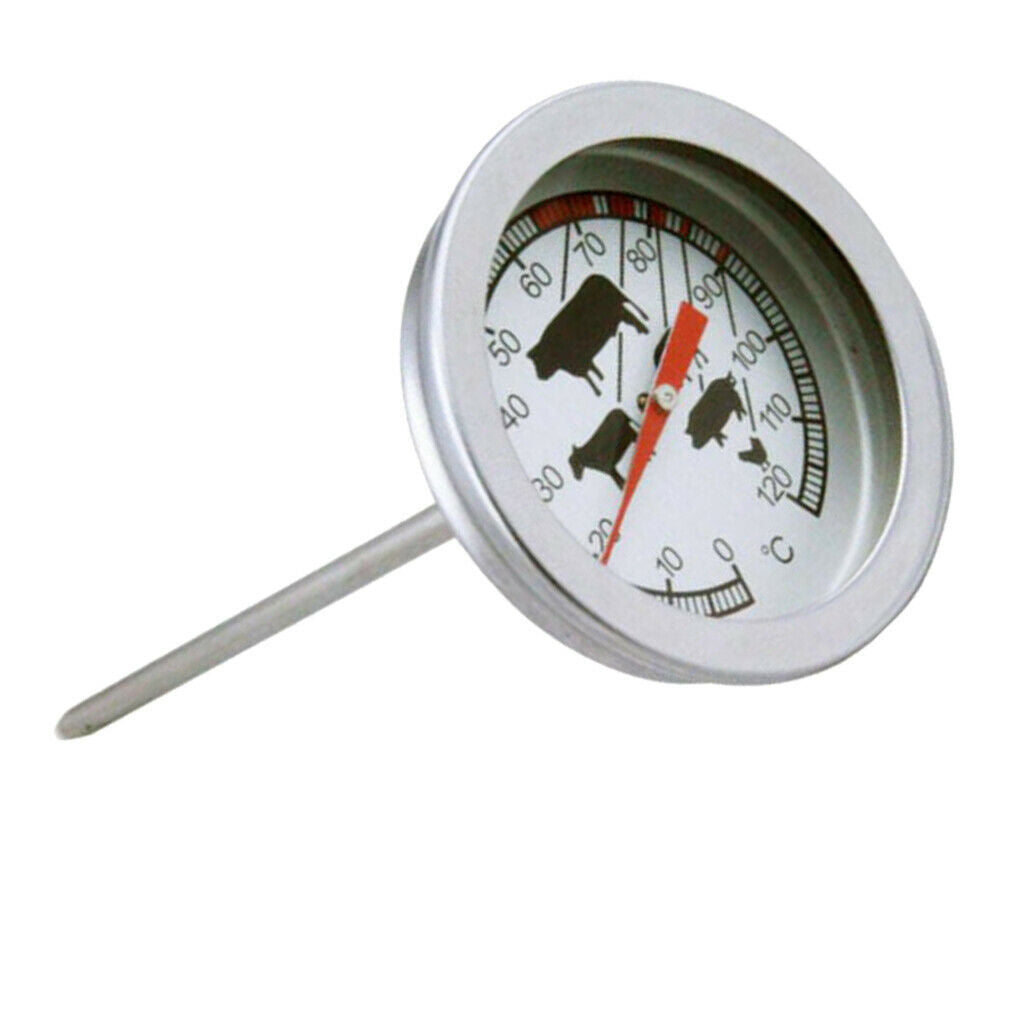 Stainless Steel Dial Thermometer Oven Temperature Meat Thermometer Household