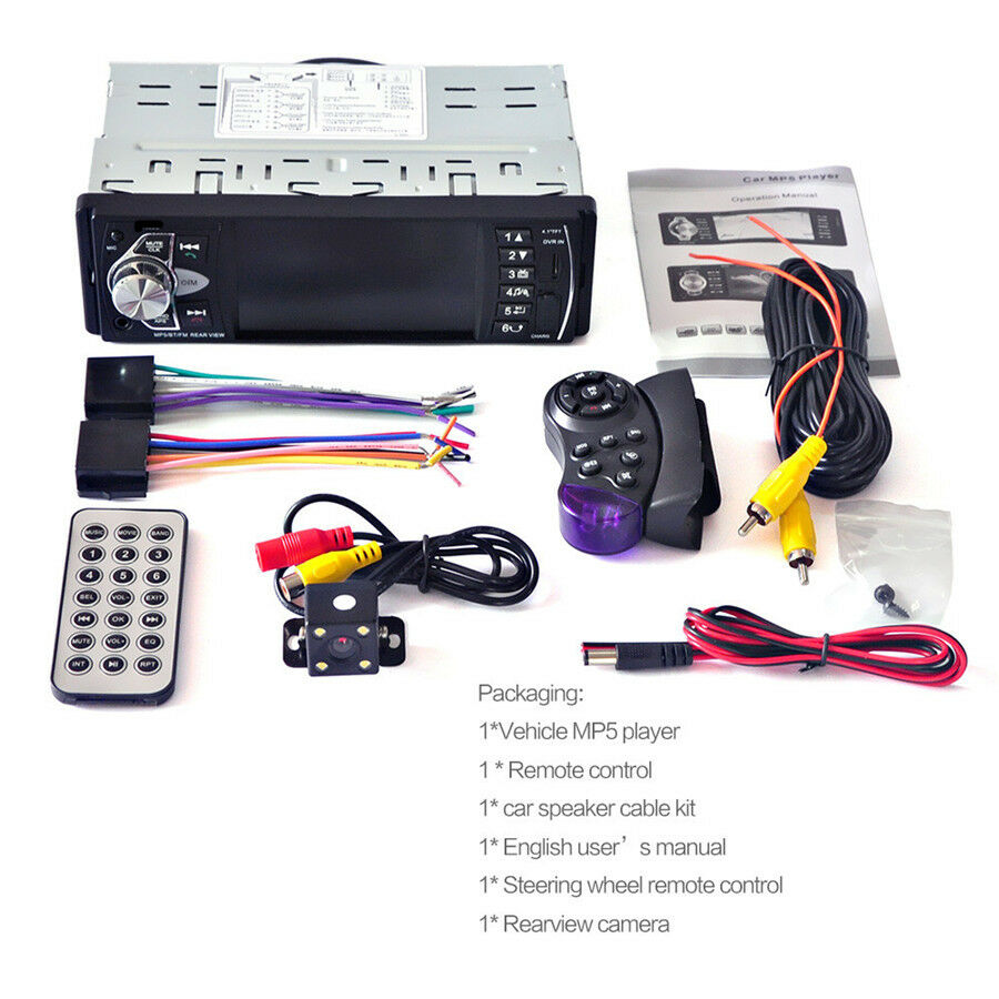 Car Radio MP5 Car MP3 MP4 Player USB Car stereo camera IN OUT FM/AUX bluetooth