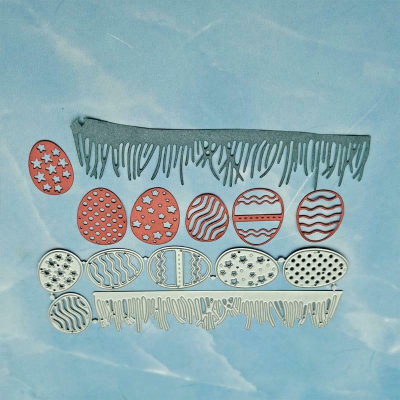 Grass Eggs Metal Cutting Dies Stencil DIY Scrapbooking Album Paper Card Template