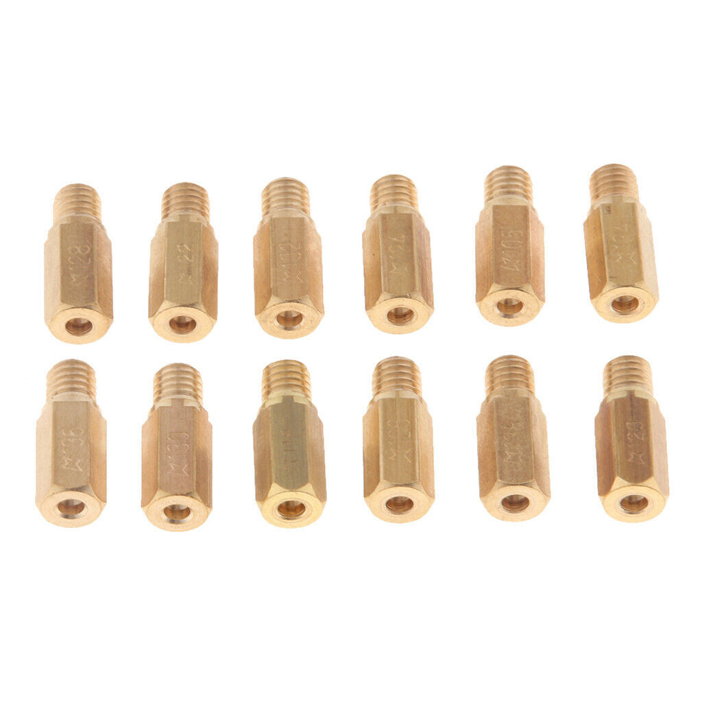 12x motorcycle bicycle carburetor main jet set for PWK FCR OKO KOSO