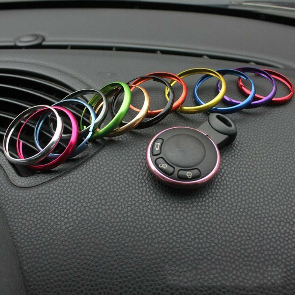 Aluminum Key Ring Trim Chain For Mini Cooper Clubman Countryman Pink+Red