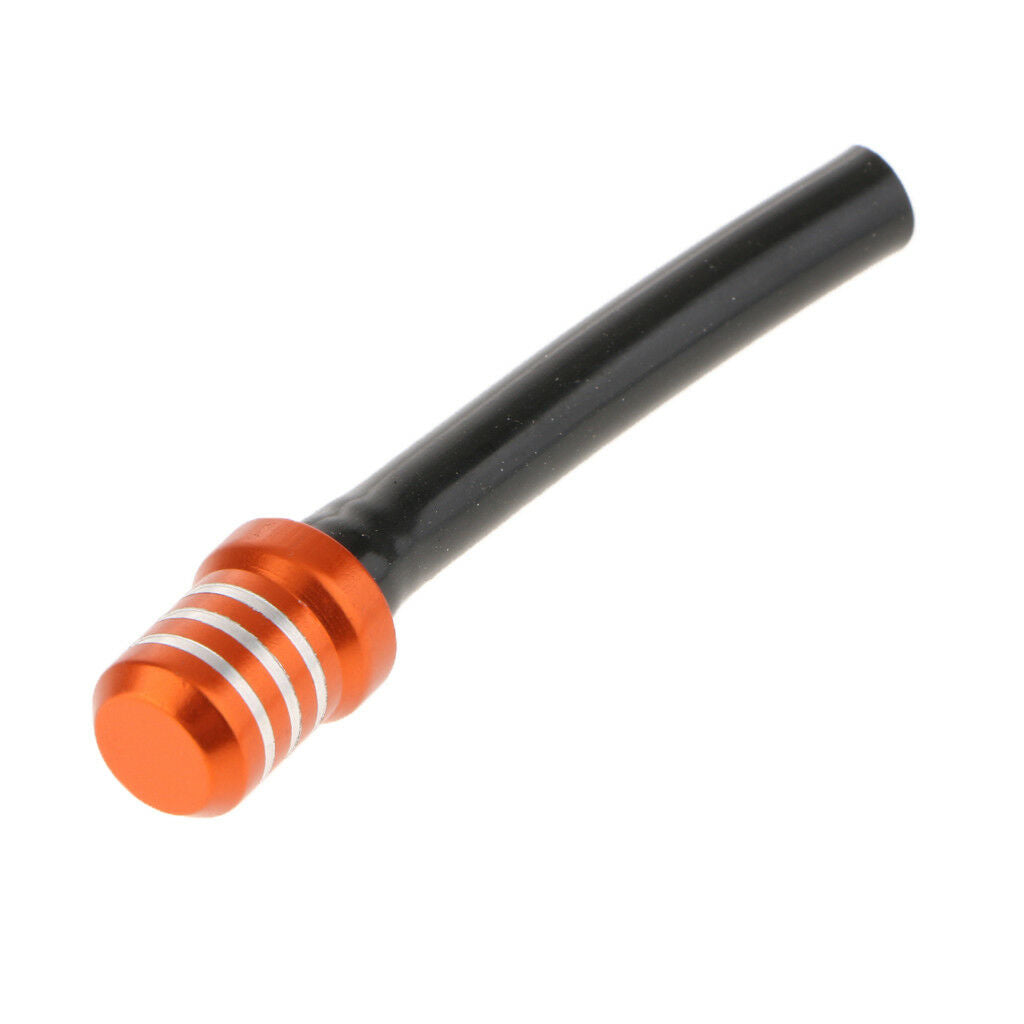 Gas Fuel Tank Cap Valve Vent Breather Hose Tube CNC ATV Dirt Bike Orange