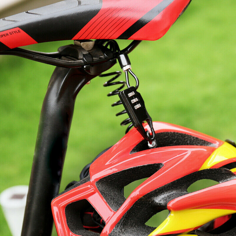 Bicycle Helmet Lock Portable Steel Wire Cycling Password Lock 5Digit Co.l8
