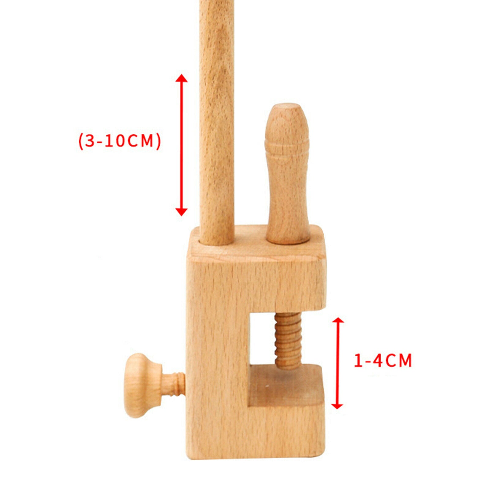 Solid Wooden Embroidery Hoop Stand Rack Table Cross Stitch Frame DIY Craft