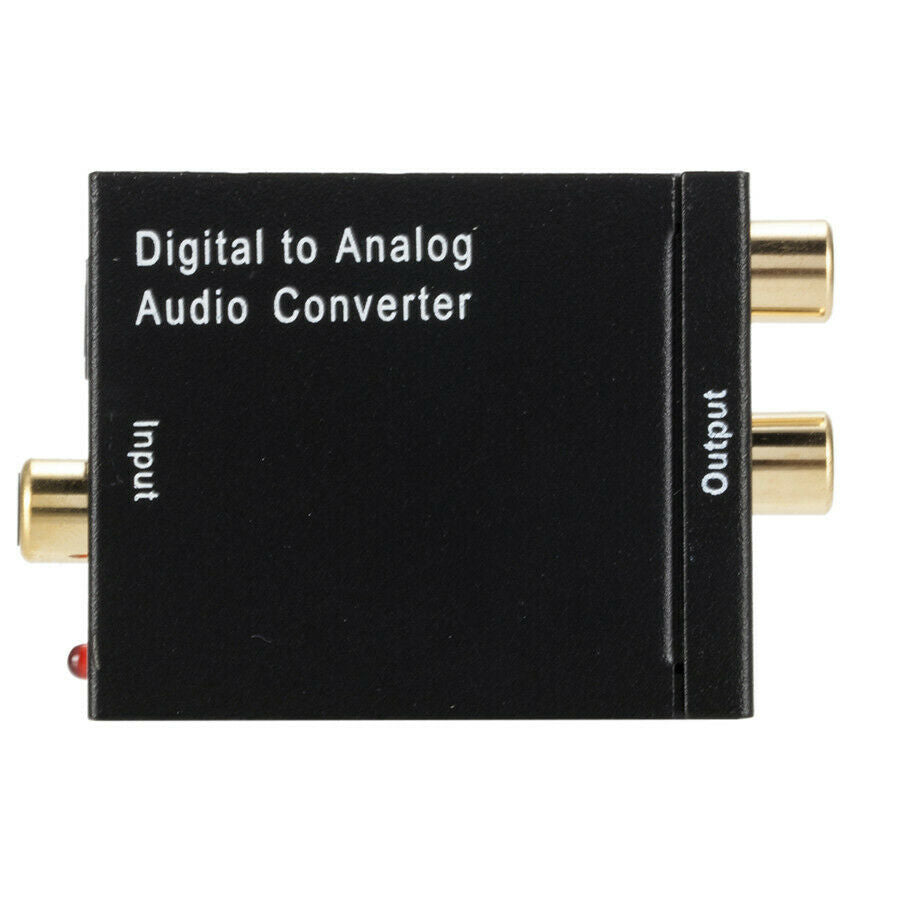 Audio Converter Optical Coaxial In Headphone Speaker RCA Out Digital To Analog