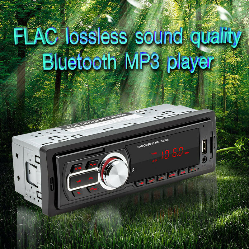 12V Single Din Universal Car Bluetooth MP3 Player Radio Audio U Disk SD TF Card