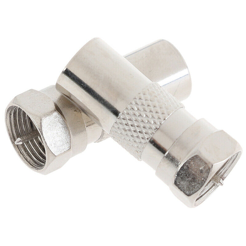 2Pcs F Type Male Plug Connector Socket to RF Coax TV Aerial Male Adapt.l8