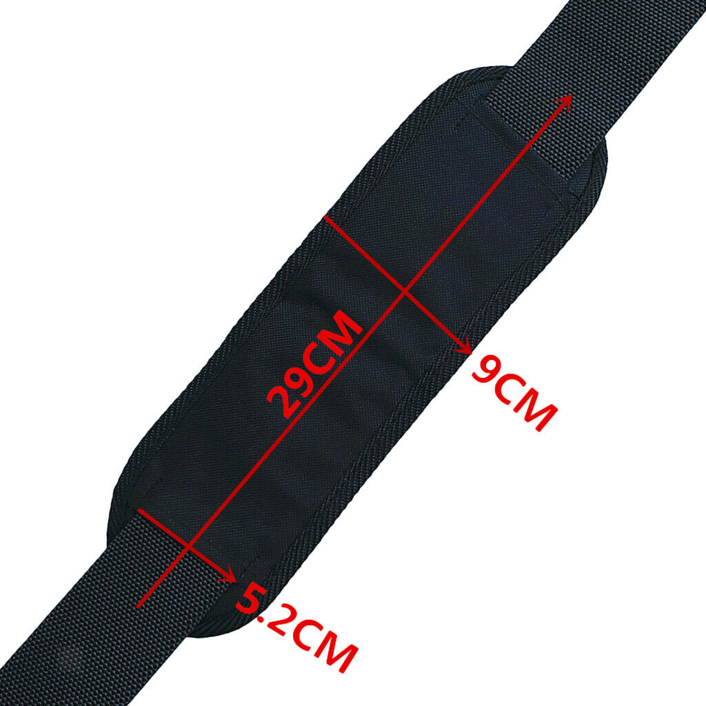 Waterproof shoulder pad belt shoulder strap for travel bags black