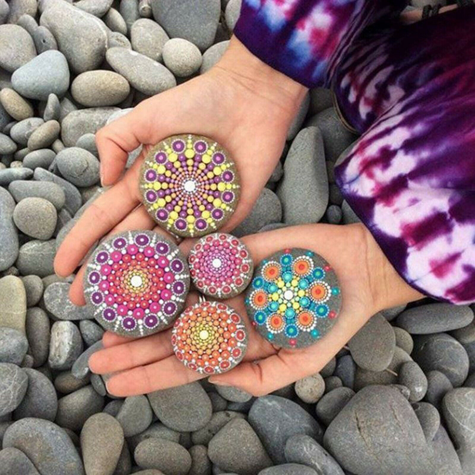 33Pcs Mandala Dotting Tools Art For Rock Painting Kit Dot Pen Paint Stencil
