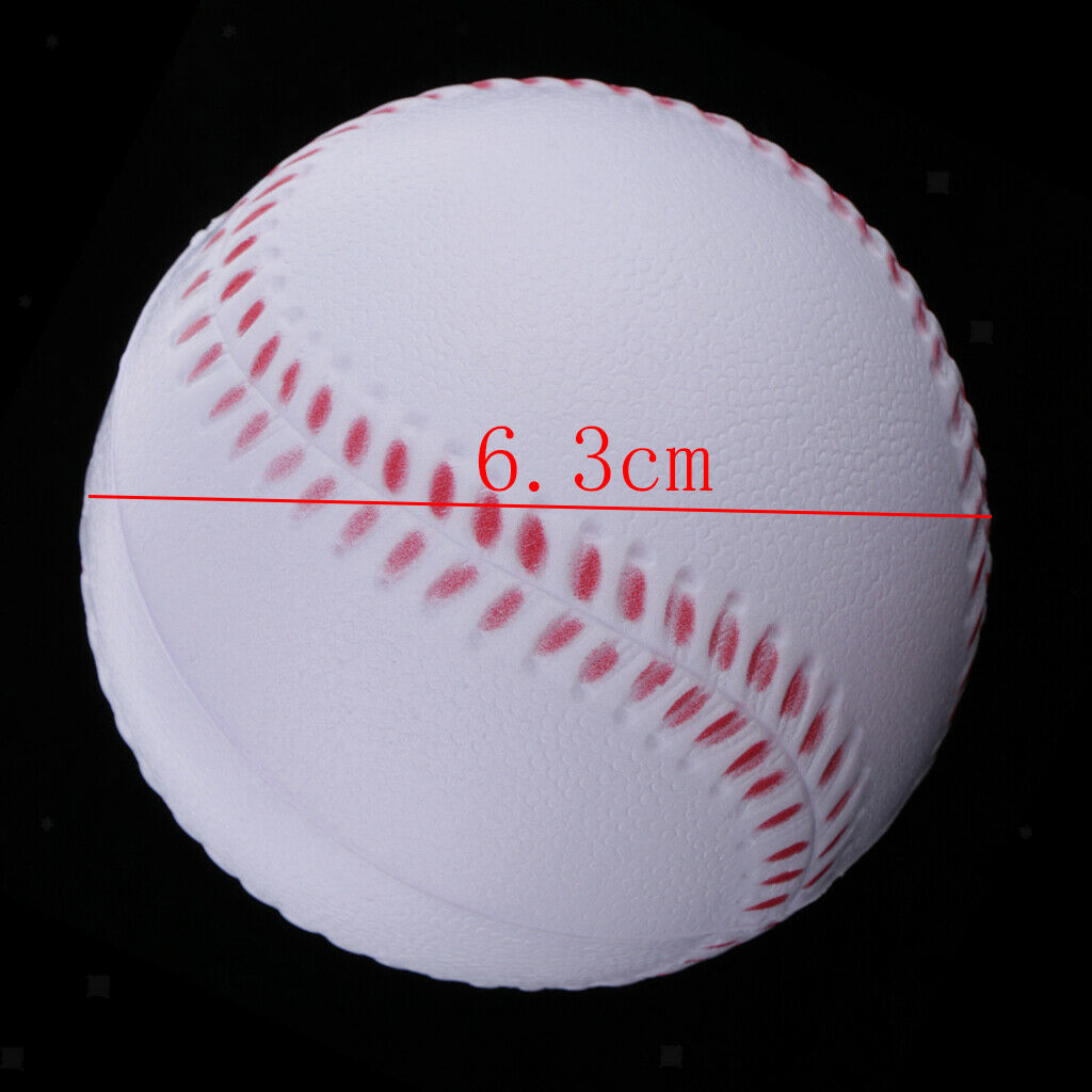 2pcs Handmade Baseball Hard & Soft Baseball Balls Softball Elastic Solid Ball