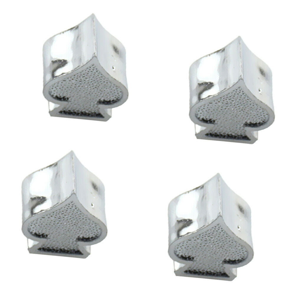 8X Car Custom Ace of Spades Wheel Tire Air Valve Stem Cover Caps Pink Sliver