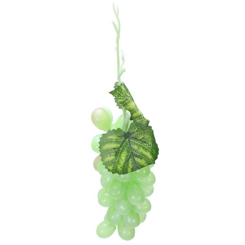 Artificial Plastic Fruit Grapes Cluster Home Office Decoration Green Q2Y4Y4
