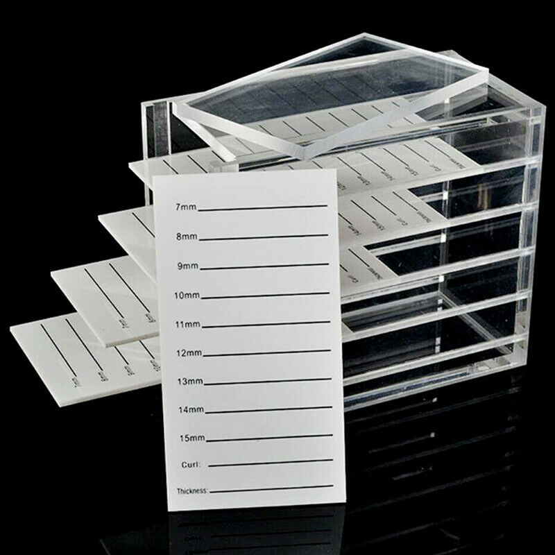 False Eyelashes Storage Box 5 Layers Acrylic Pallet Lash Holder Display StanBDA