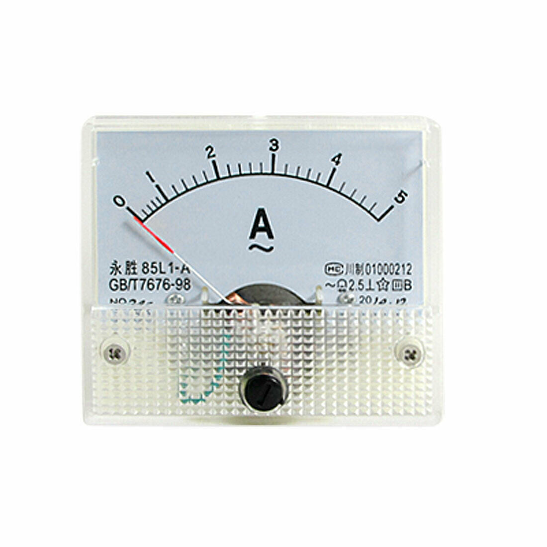 85L1-A Class 2.5 Accuracy AC 5A Analog Panel Ammeter Newest