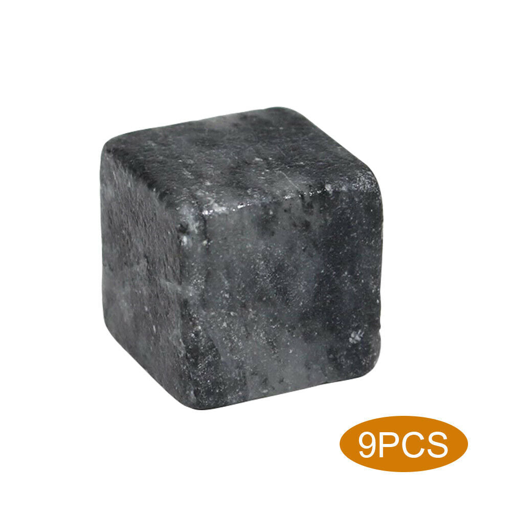 9pcs/box Whisky Stones Ice Cubes Drinks Cooler Rocks Ice Tartar Wine Stone @