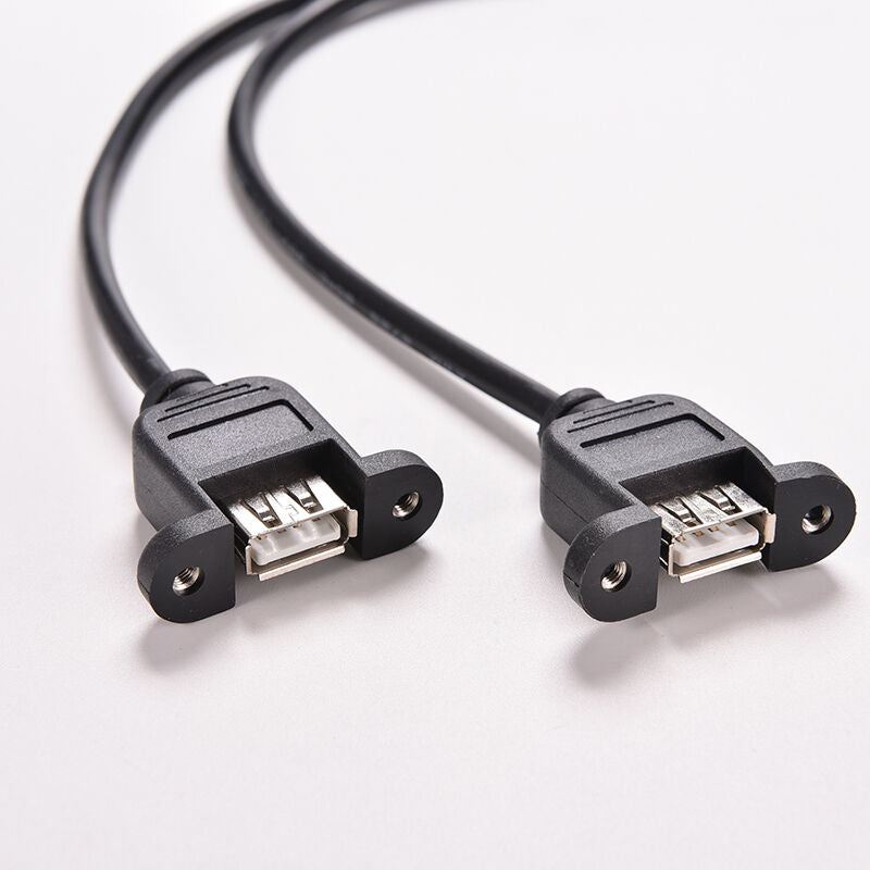 New Black 30cm/1FT 2 Port USB A Female to Internal 9 Pin Header Adapter C.l8