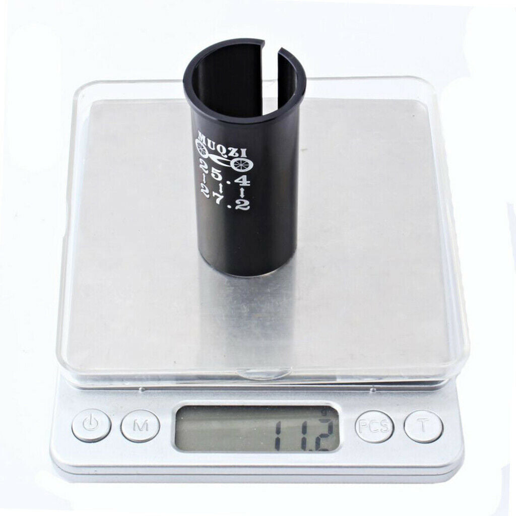 Road Bike Seat Post Shim, 25.4mm Seatpost to 27.2mm Alloy Tube Sleeve Adapter