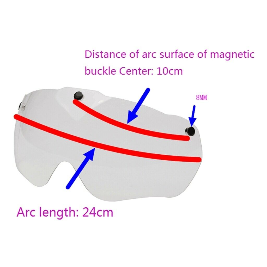 2pcs Bike Helmet Replacement Lens UV-Protect Goggles Repair Replacement Lens