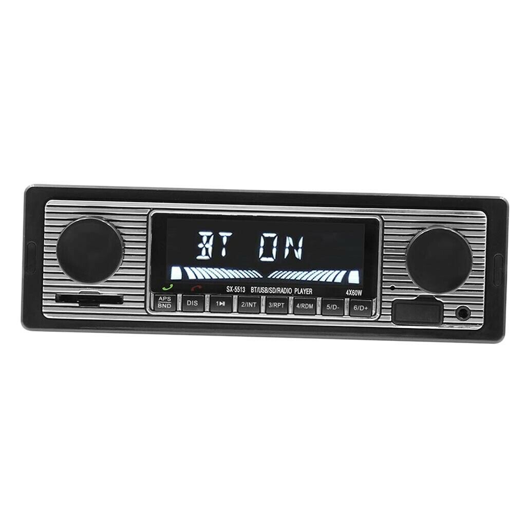 1 Din Car In-dash Stereo Player Bluetooth TF MP3 FM Radio Receiver Audio USB