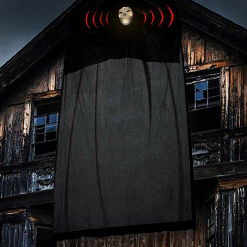 Halloween Hanging Luminous Ghost Voice Control Props Pendants Layout Party