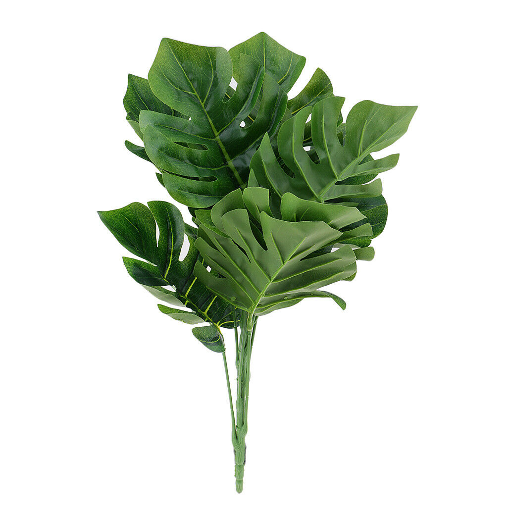 1 Bouquet 9 Fork Artificial Pot Culture Plant Simulation Leaves Plants Art