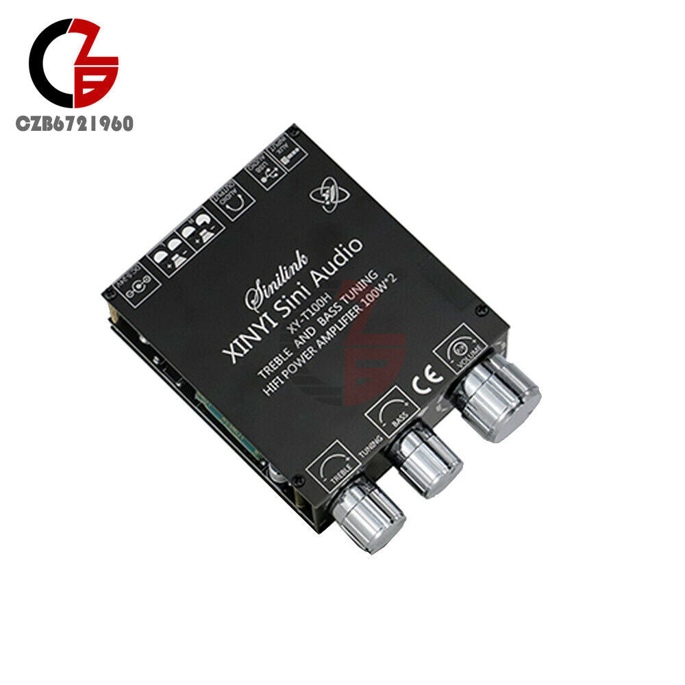 TPA3116D2 T100H Bluetooth 5.0 Stereo Digital Power Amplifier Board Module 100WX2