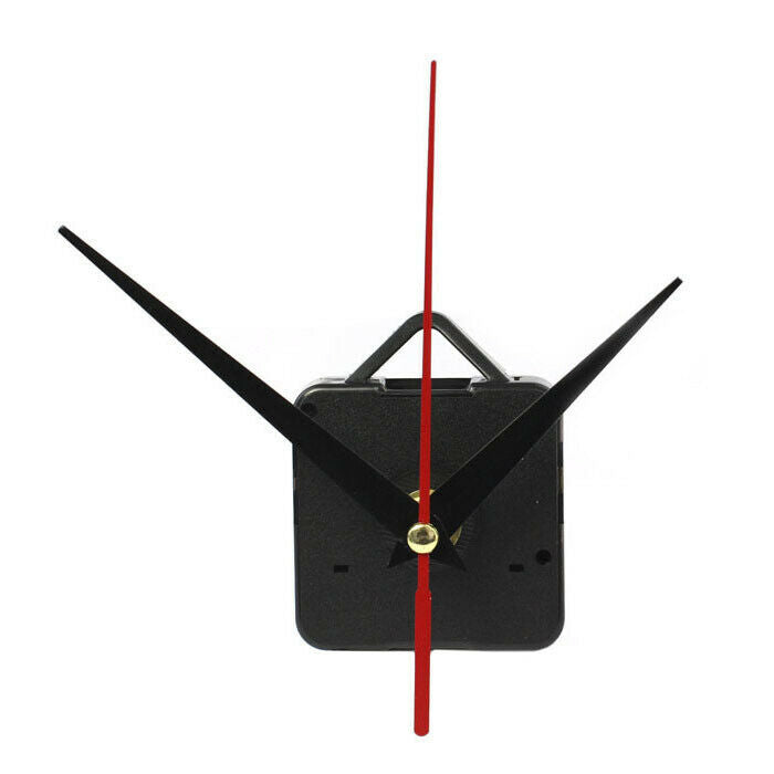 Red Long Hands Quartz Wall Clock Spindle Movement Mechanism Part DIY Repair Kit