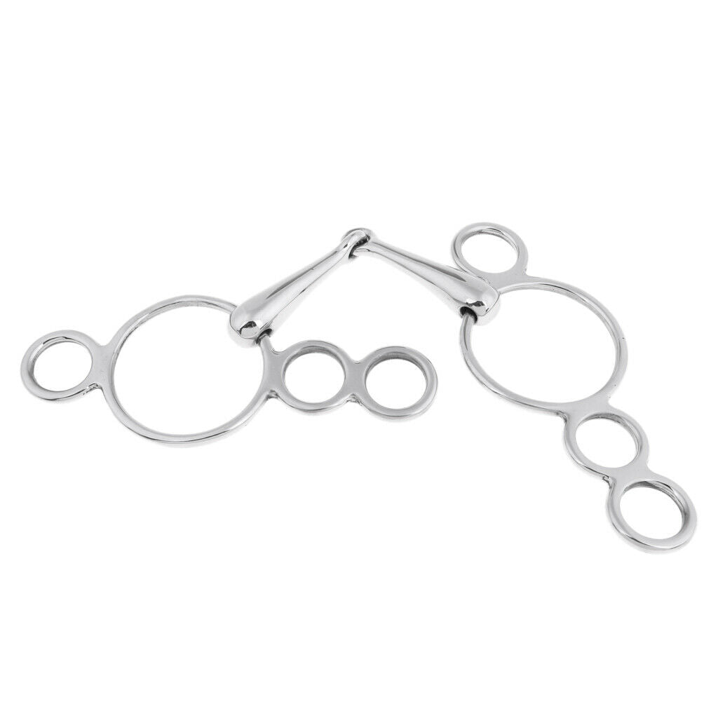135mm English Medium Port Gag Bit Horse Tack