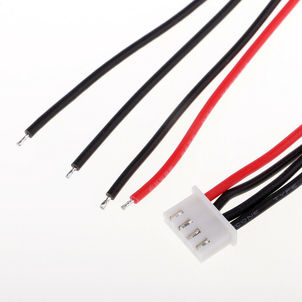 30Pcs/Set JST-XH Connector Silicone Charging Cable for Lipo Lithium Battery