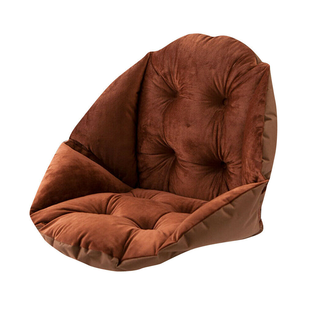 Comfort Shell Shape Surrounded Seat Cushion Foam Car Chair Pad Pillow-Coffee