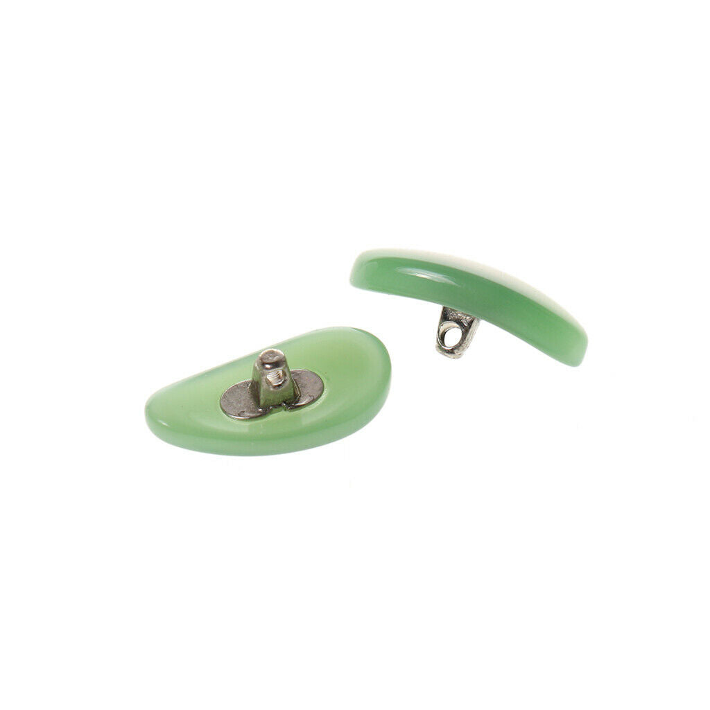 2 Pairs Durable D-shape Contoured Jade Nose Pads Glasses Nose Holder for