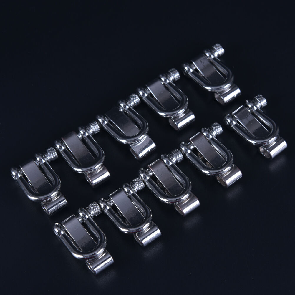 10x Adjustable Stainless Steel U Shaped Shackle Buckle For Paracord Bracelet Tt