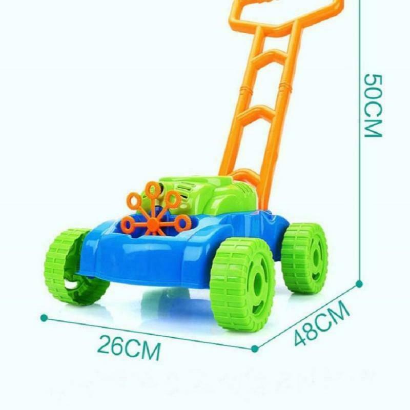 Children Electronic Bubbles Blowing Garden Lawn Mowing Toys Birthday Gift