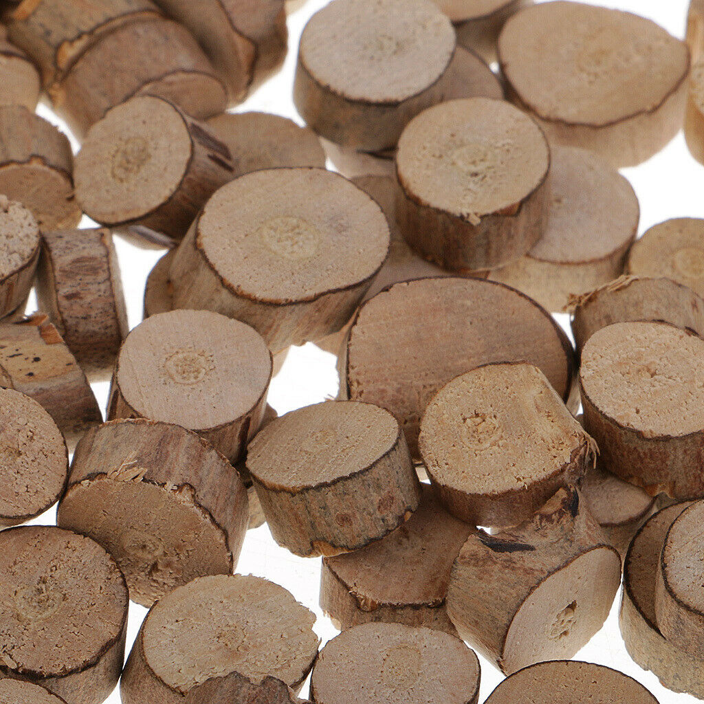 100pc Rustic Wood Log Slices Discs and 60pcs Wooden Number for Wedding Decor