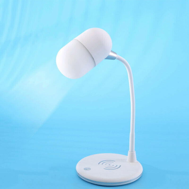 Wireless Charging Bluetooth Speaker Three-In-One LED Press Desk Lamp Bedside AJ6