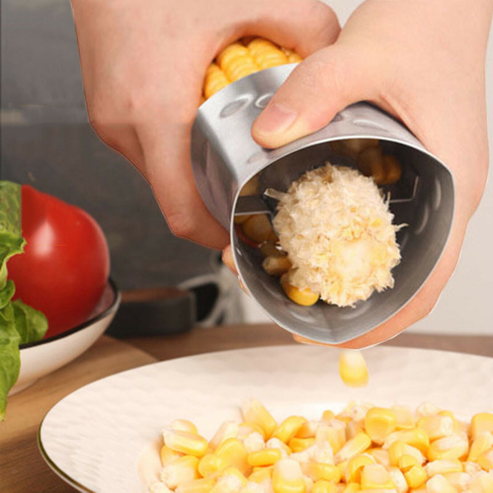 Non  Stainless Steel Home Cob Peeler with Serrated Blade Corn Stripper