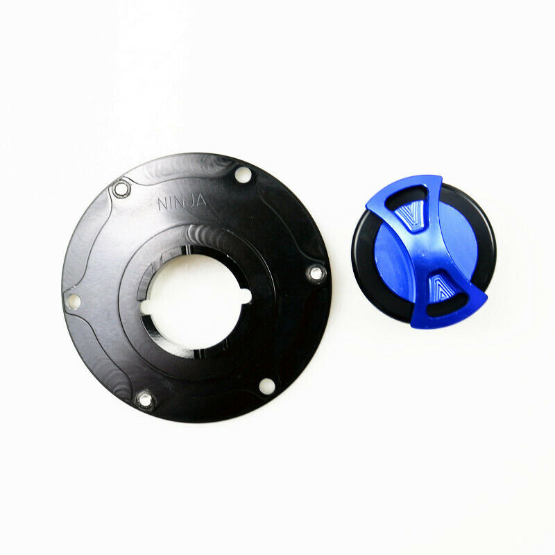 Blue CNC Fuel Tank Cap Cover For Street Bike Kawasaki Z250 Z300 Ninja 250 300 EX
