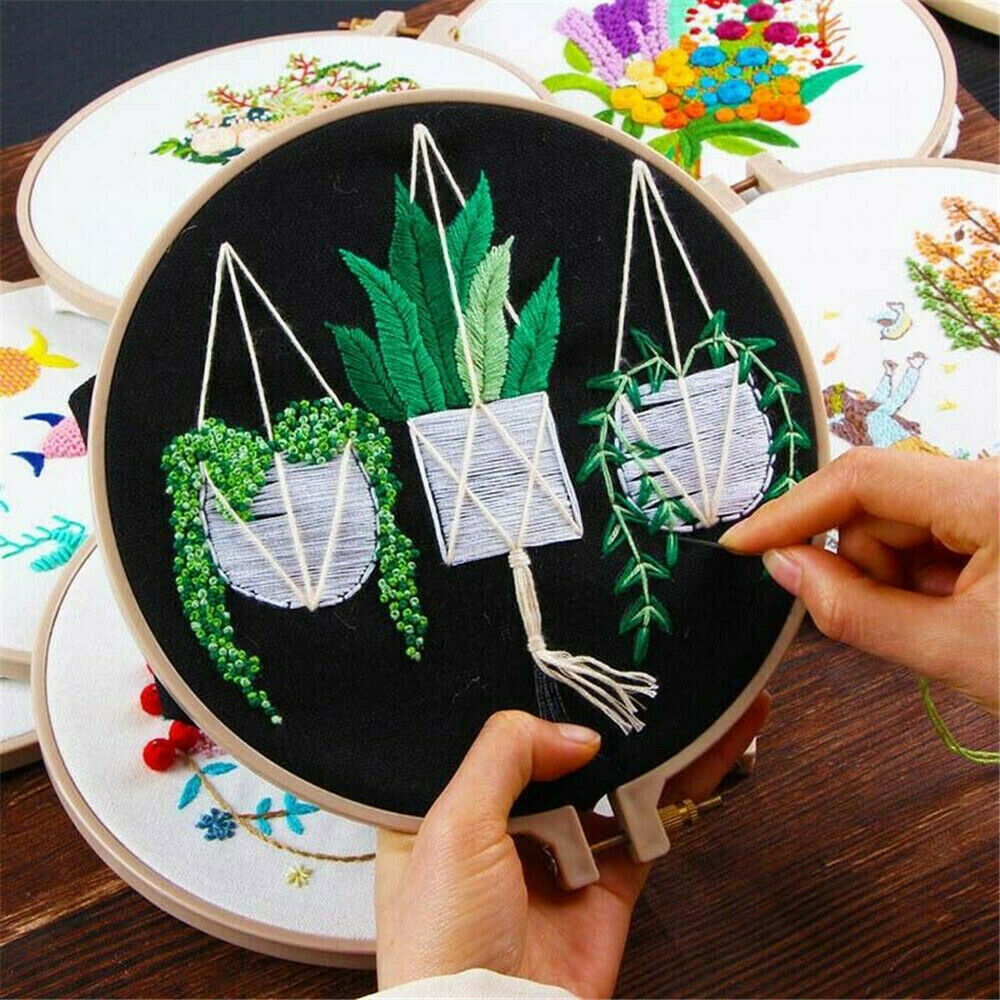 8pcs Embroidery Pen Pin Knitting Sewing Crafts Tools Threader Punch Needle Set