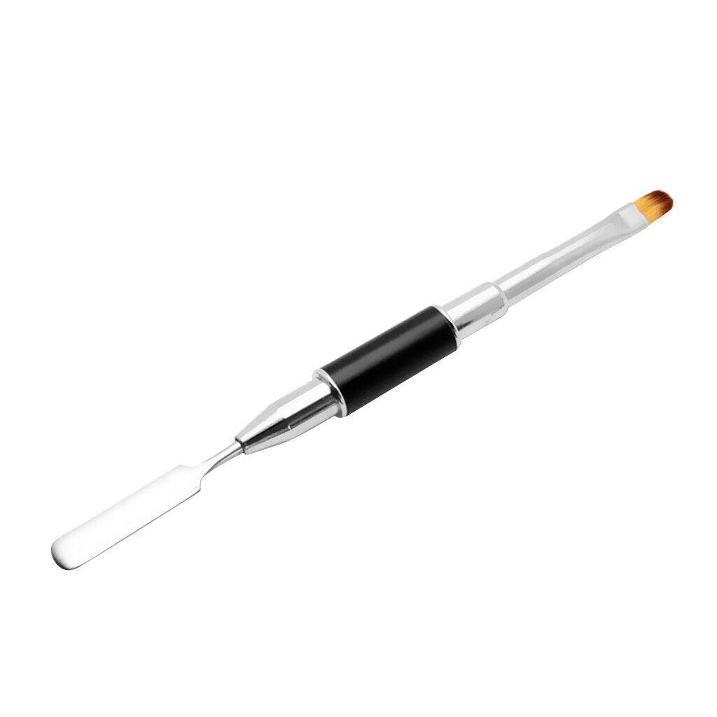 Nail Art Nail Brush, Double Ended Spatula Brush Manicure Tool