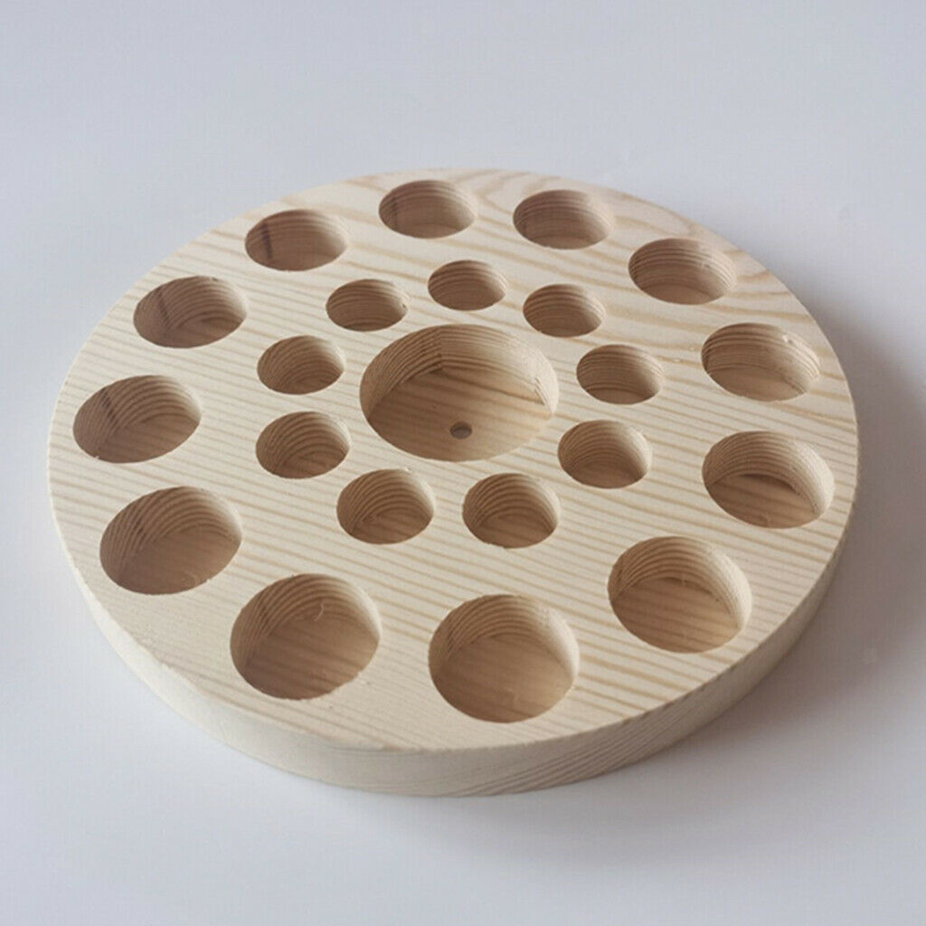 Essential Oil Wooden Storage Case Box - Hold 22 Slot Regular Roller Bottles
