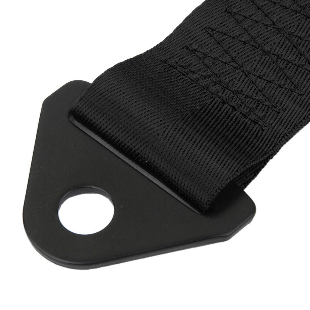 24cmx5cm Heavy Duty Nylon Tie Down Ratchet Strap Set Car Trailer Boat Black