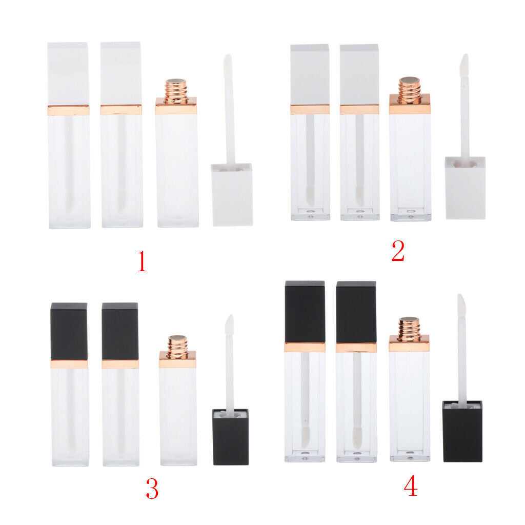 3x Plastic Makeup Lip Gloss Tubes Refillable Lip Tint Eyelash Oil Bottle 7ml