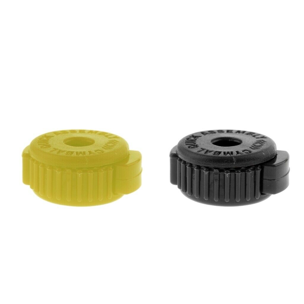 Lots 3 Quick Set Cymbal Plastic Knobs Set Kit Part Instrument Parts Yellow