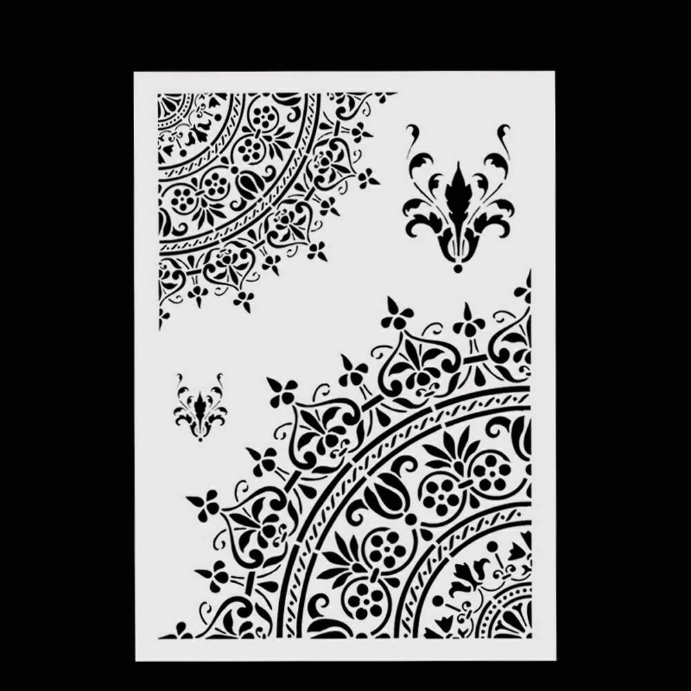1pcs Flower Cake Stencil Template Pastry Fondant Decorating Side Mold Bake Tool