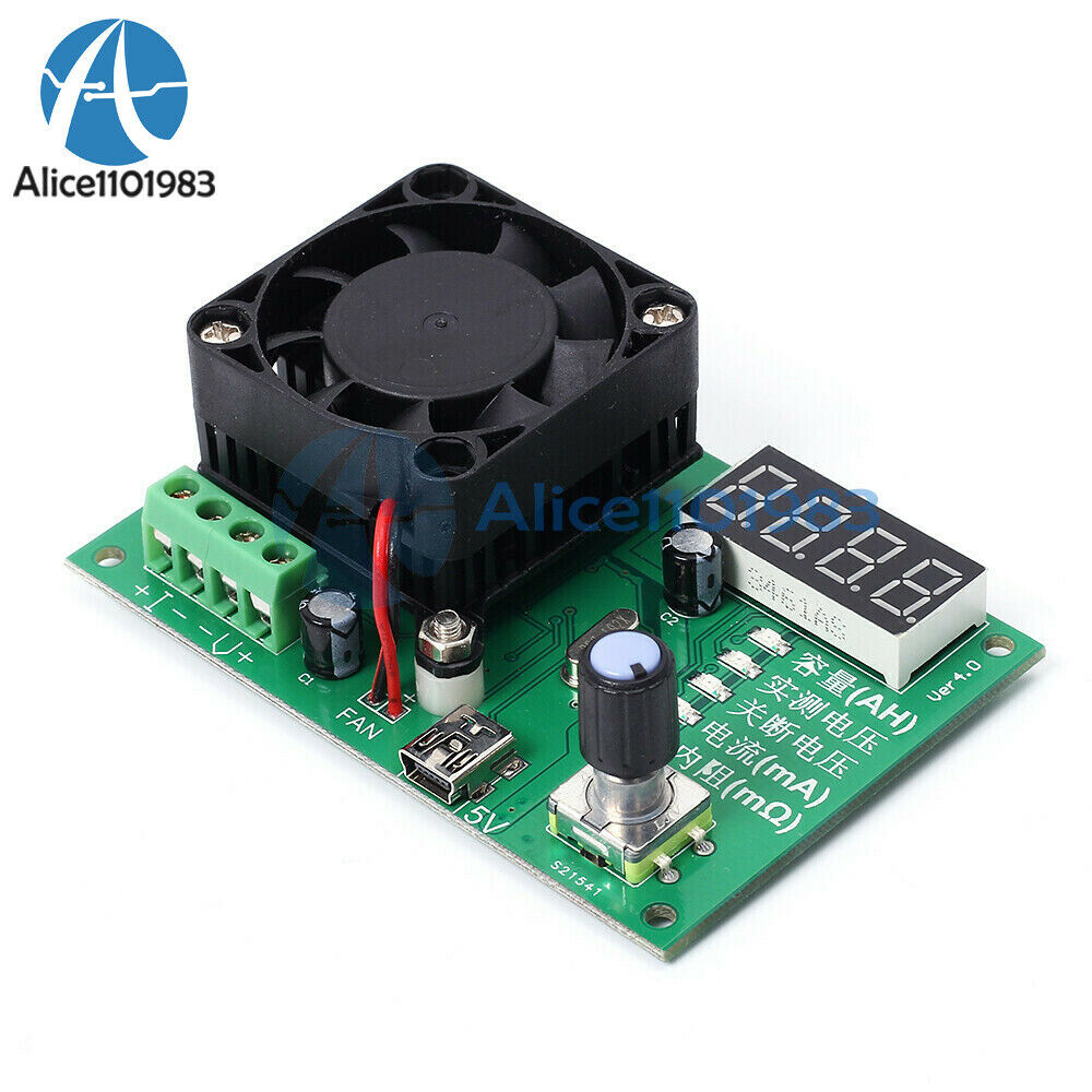 TEC-06 Battery Capacity Tester 16W Electric Load Max 500AH LED Display w/ Fan