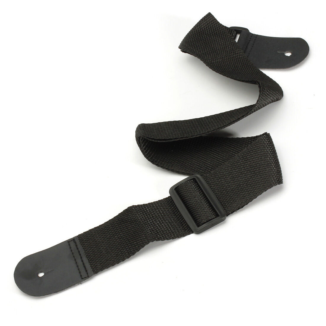 Black Adjustable Leather Ends Guitar Strap for Electric Acoustic Guitar B.l8