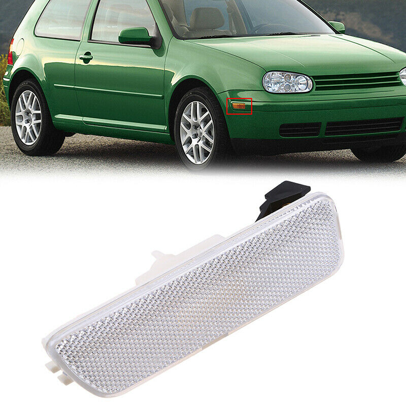 Front Right LED Bumper Marker Corner Light Clear For VW Jetta Golf MK4 1999-05
