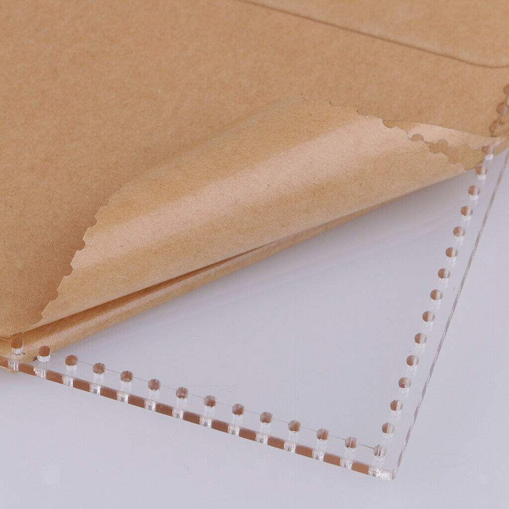 7pcs Short Wallet Acrylic Leathercraft Template Pattern for DIY Purse Making