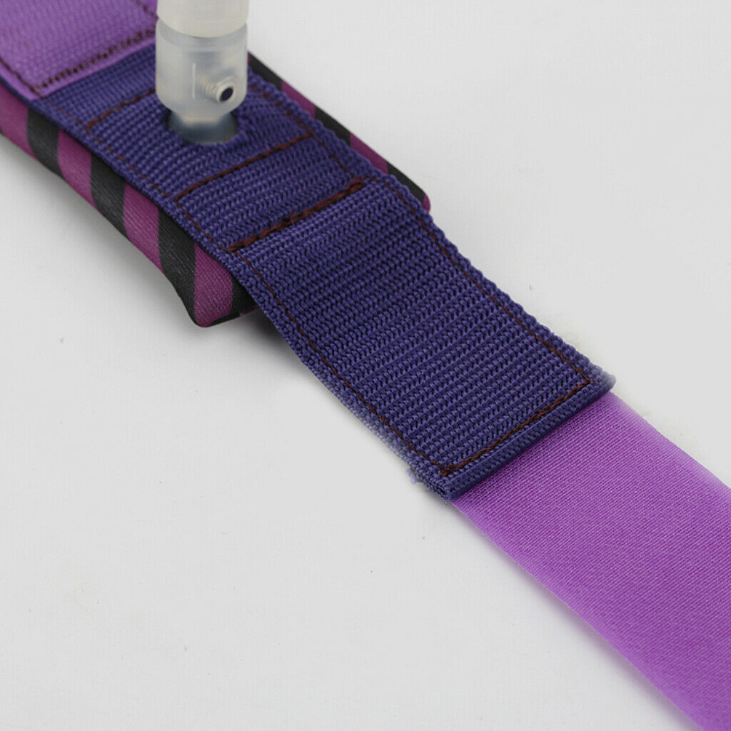 Surfboard Leash Leg Rope Double Stainless Steel Swivels Purple 8 ft